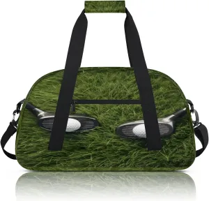Golf Ball Small Gym Bag 18 inch Carry On Duffel Bag for Weekender Travel Sports Workout Yoga Gymnastics Dance Ballet