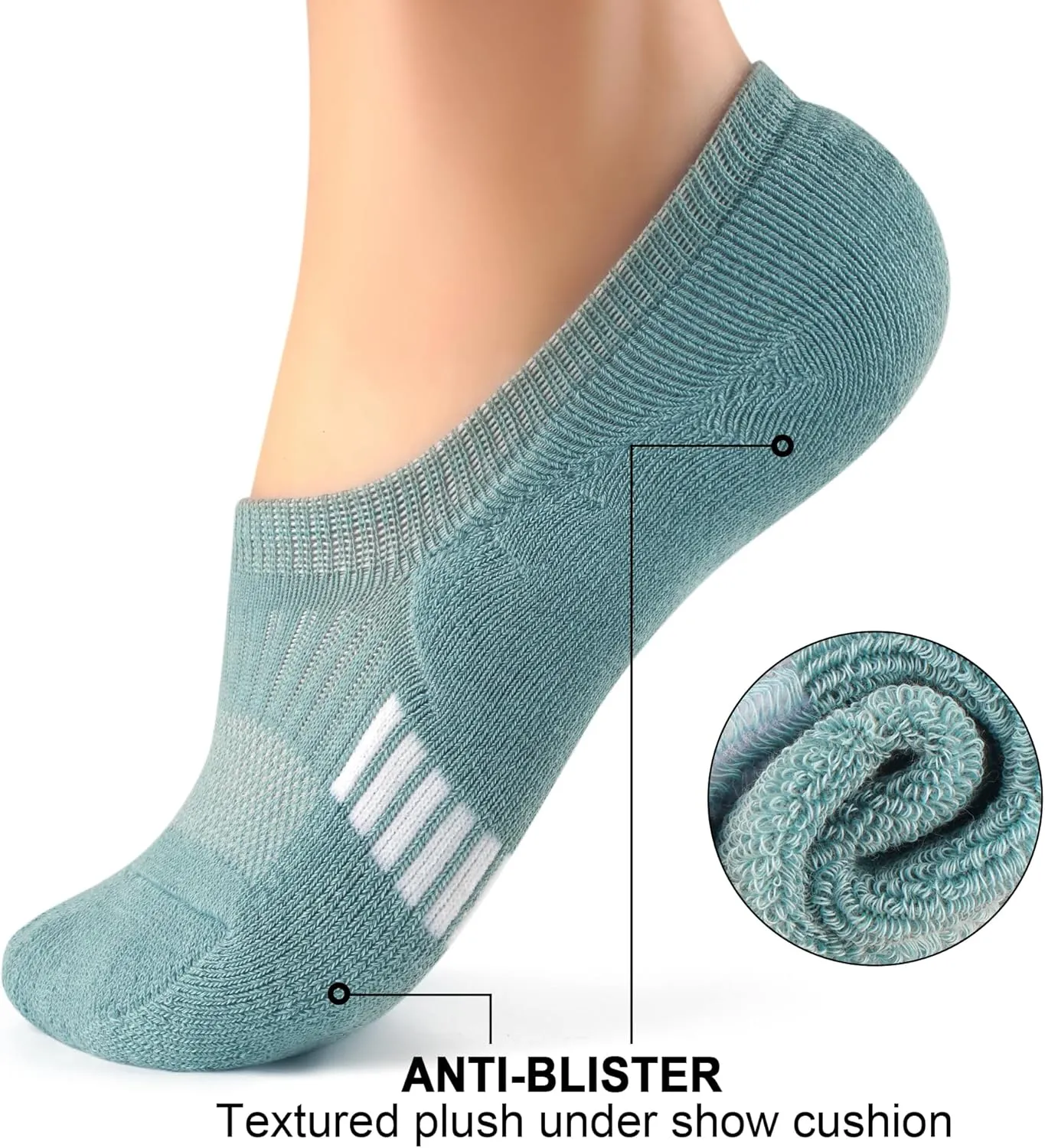 Gonii Womens No Show Socks Athletic Ankle Socks Cushioned Running Low Cut 5-8 Pairs