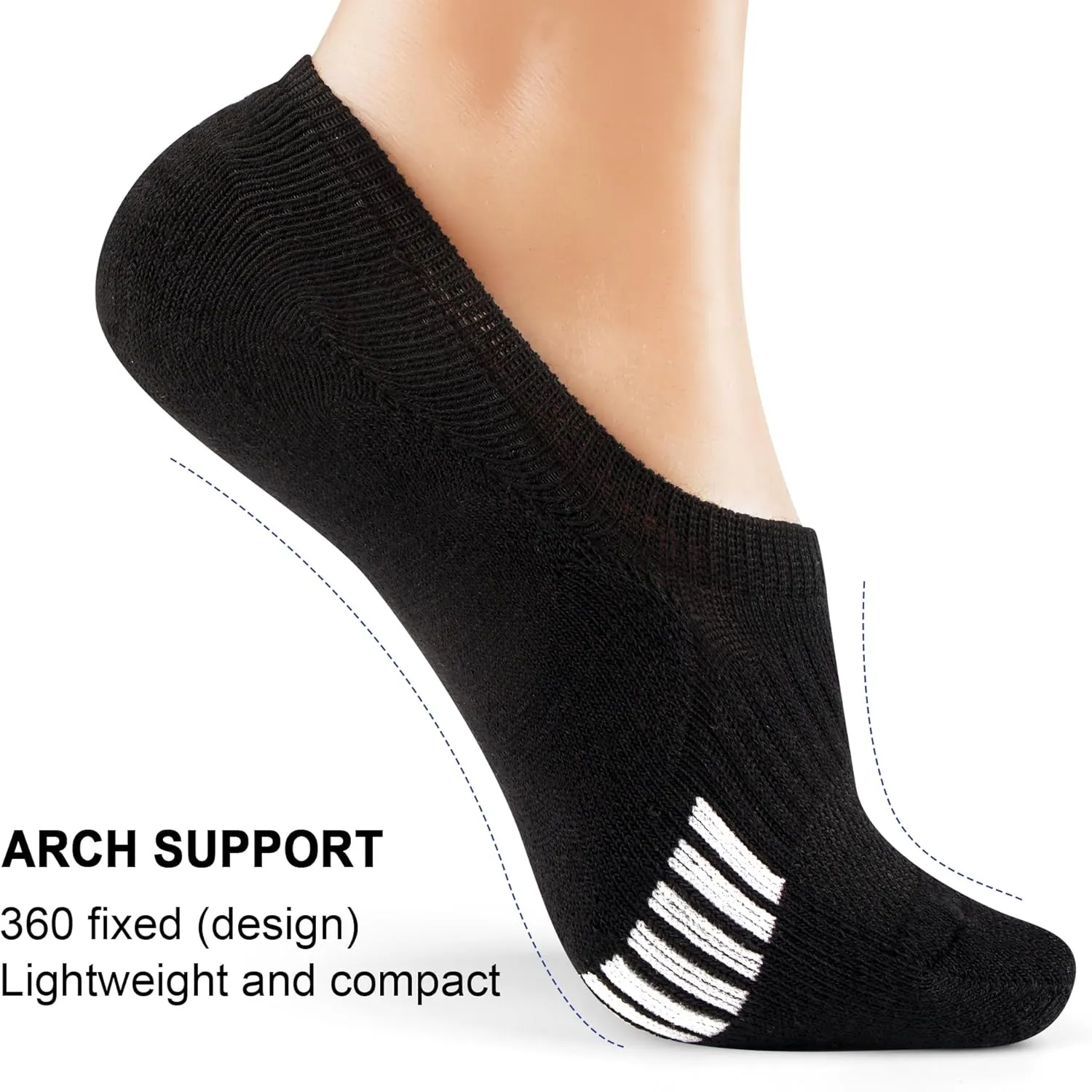 Gonii Womens No Show Socks Athletic Ankle Socks Cushioned Running Low Cut 5-8 Pairs