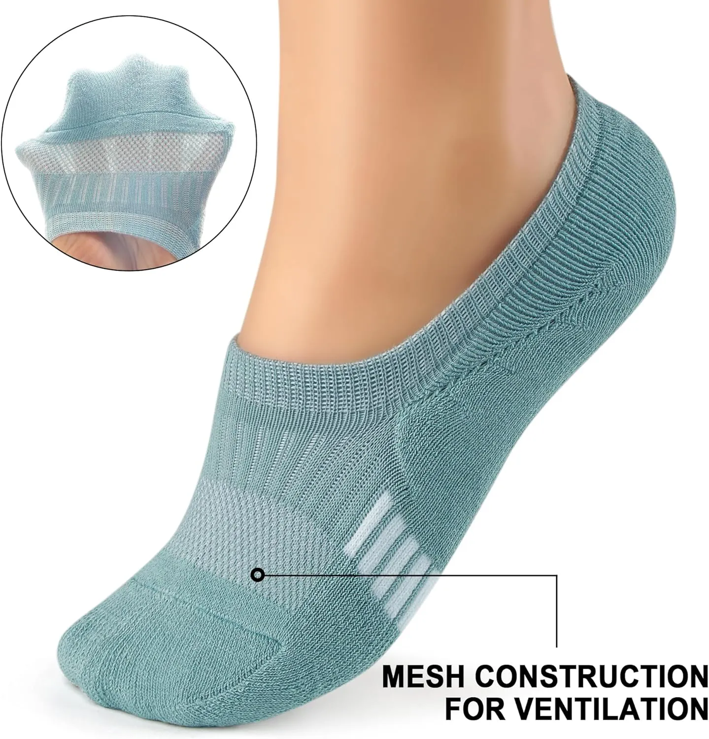 Gonii Womens No Show Socks Athletic Ankle Socks Cushioned Running Low Cut 5-8 Pairs