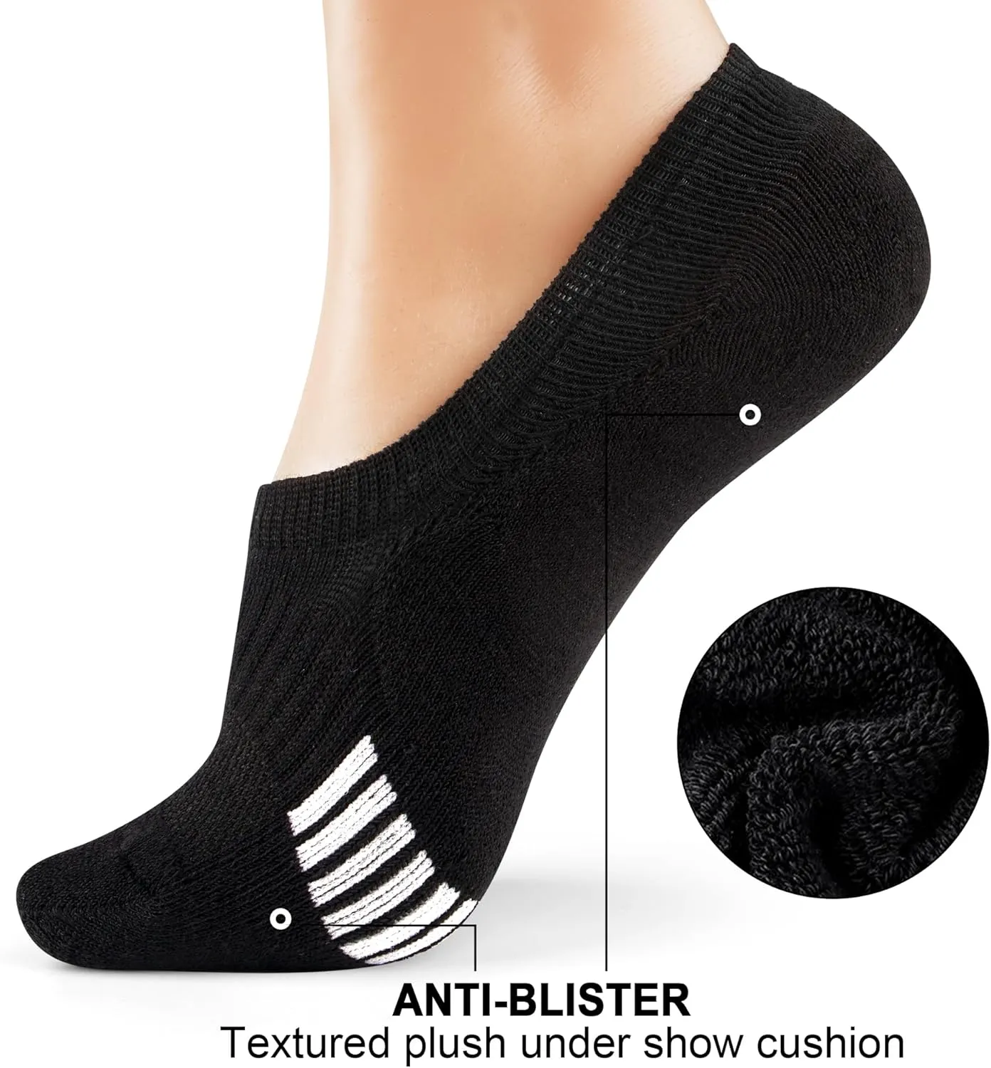 Gonii Womens No Show Socks Athletic Ankle Socks Cushioned Running Low Cut 5-8 Pairs
