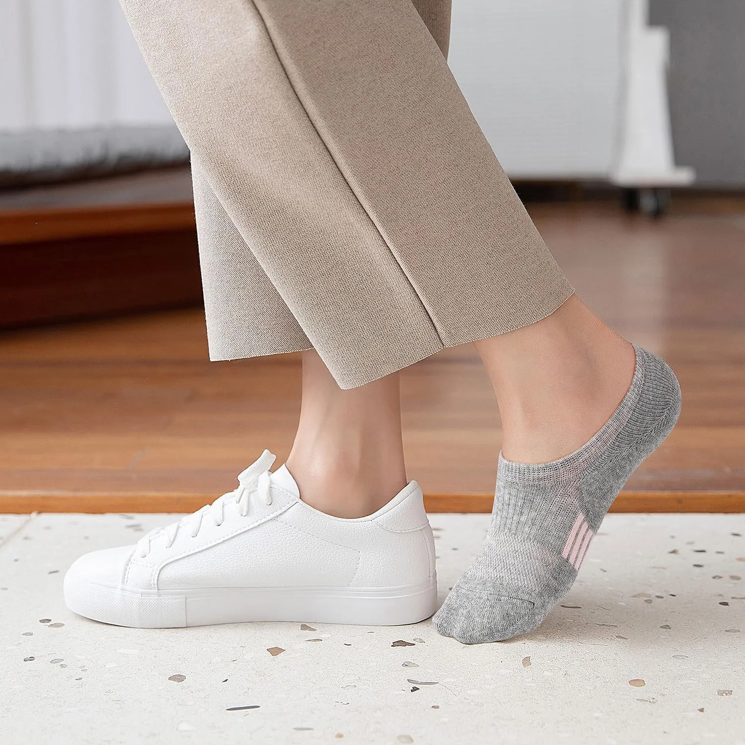 Gonii Womens No Show Socks Athletic Ankle Socks Cushioned Running Low Cut 5-8 Pairs