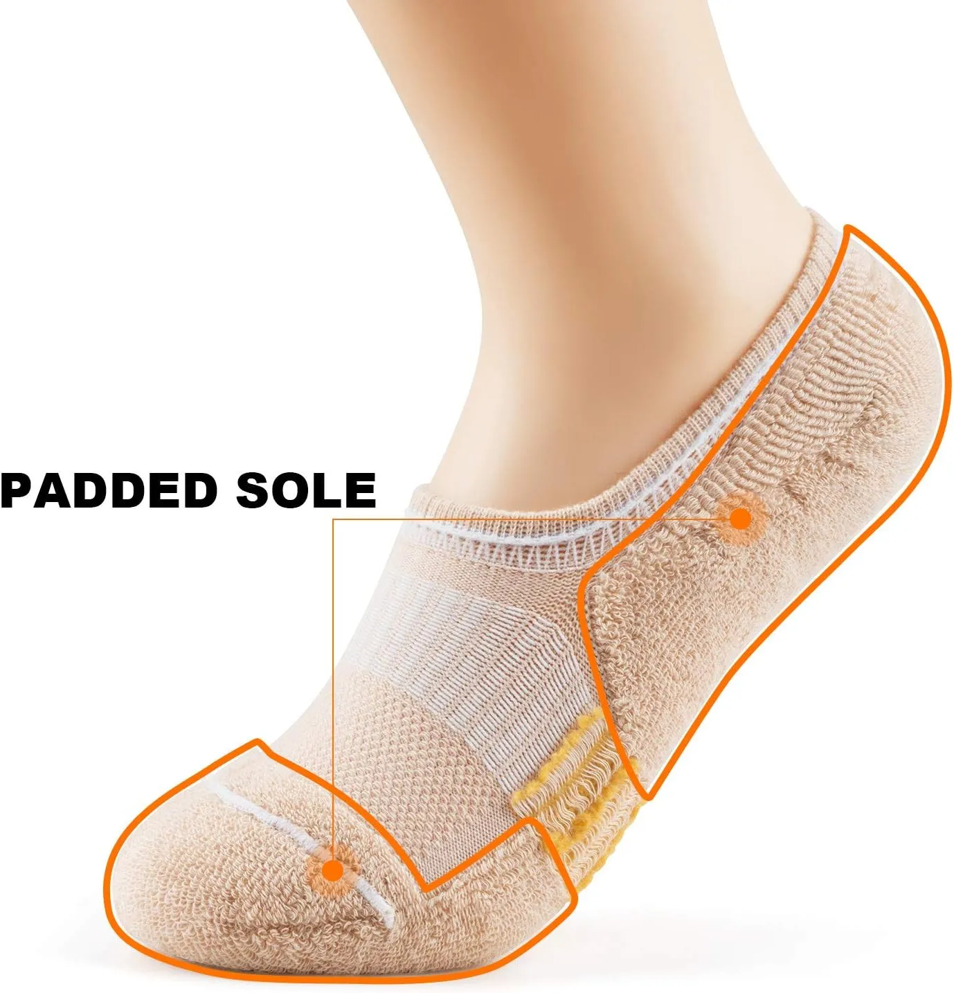 Gonii Womens No Show Socks Athletic Ankle Socks Cushioned Running Low Cut 5-8 Pairs