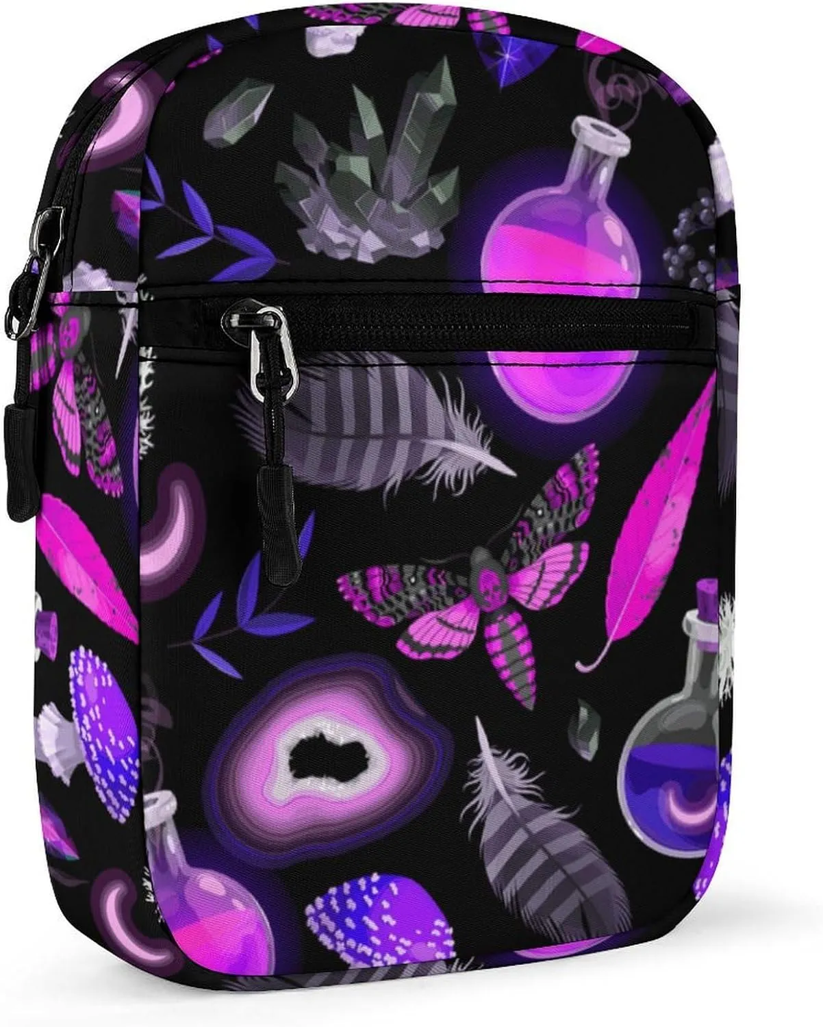 Gothic Magic Witch Potion Detachable Shoulder Strap Small Shoulder Bag Unisex