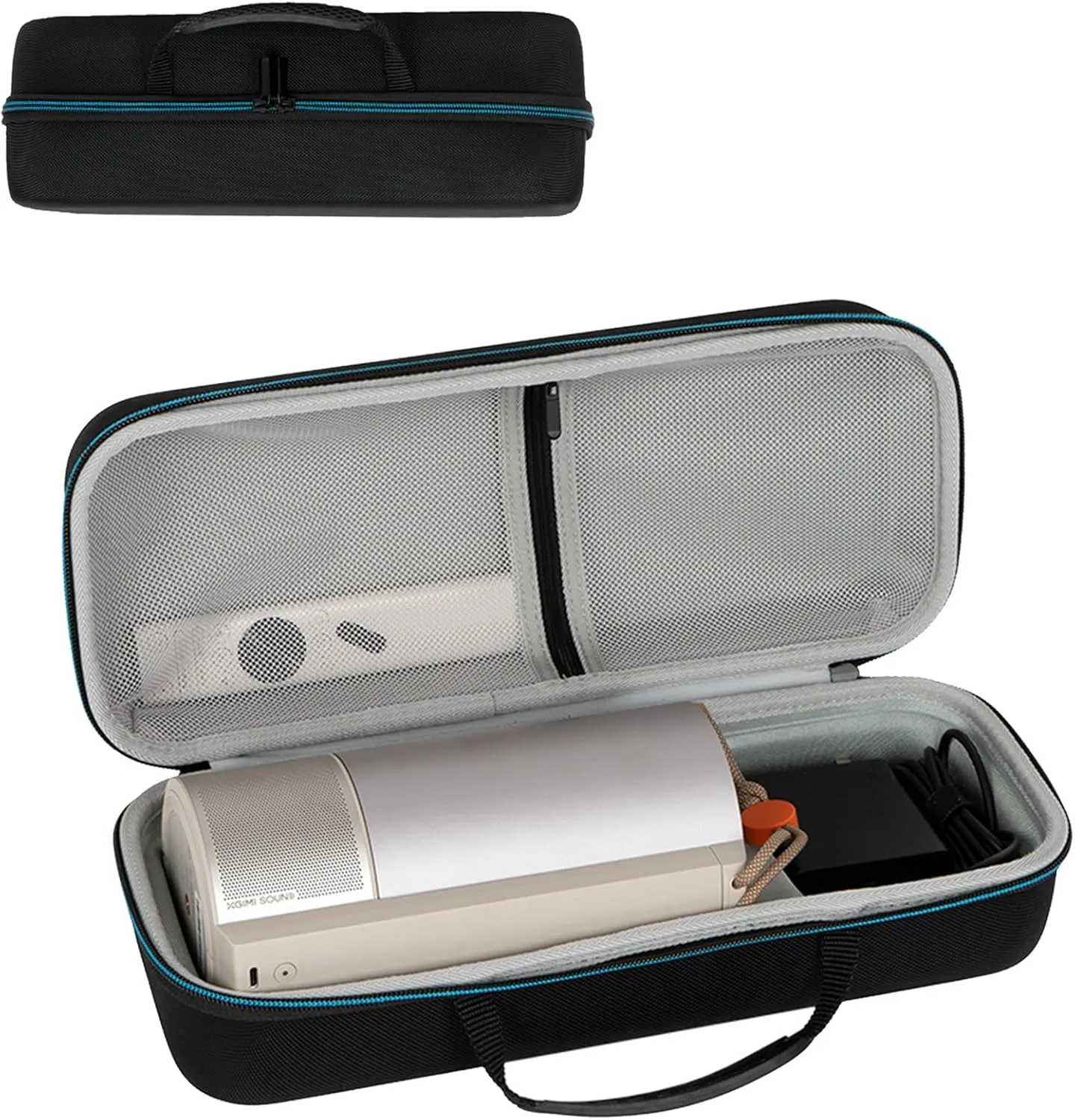 Hard Carrying Case for XGIMI MoGo 3 Pro Projector, Portable Travel Case for MoGo 3 Pro and Adjustable Stand Projector, Separate Storage for Remote Control, Charger and Other Accessories