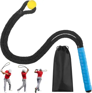 Heavier Golf Rope Swing Trainer, Premium Professional Golf Swing Rope Training Aids, Warm-up Training Tempo Aid with Ball and Grip to Improve Speed and Rhythm for All Practice Golfers, for Men & Women