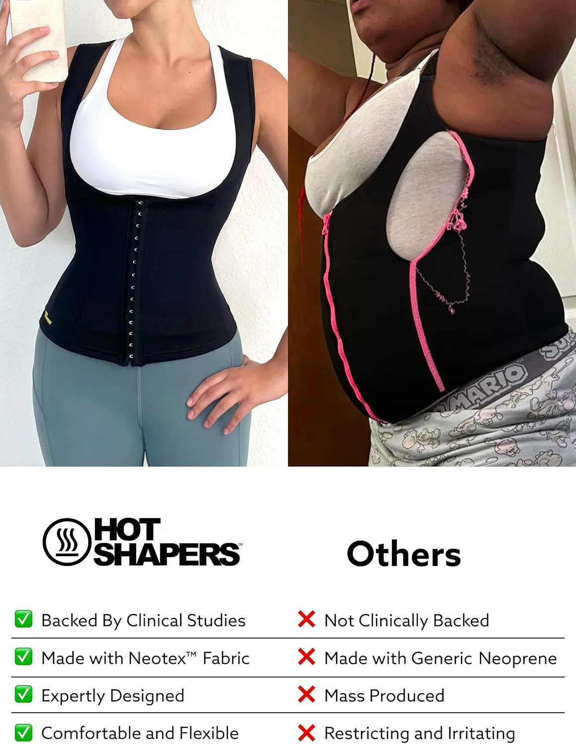 HOT SHAPERS Women’s Waist Cincher - Compression & Sweat-Enhancing trainer for Waist Slimming & Tummy Control