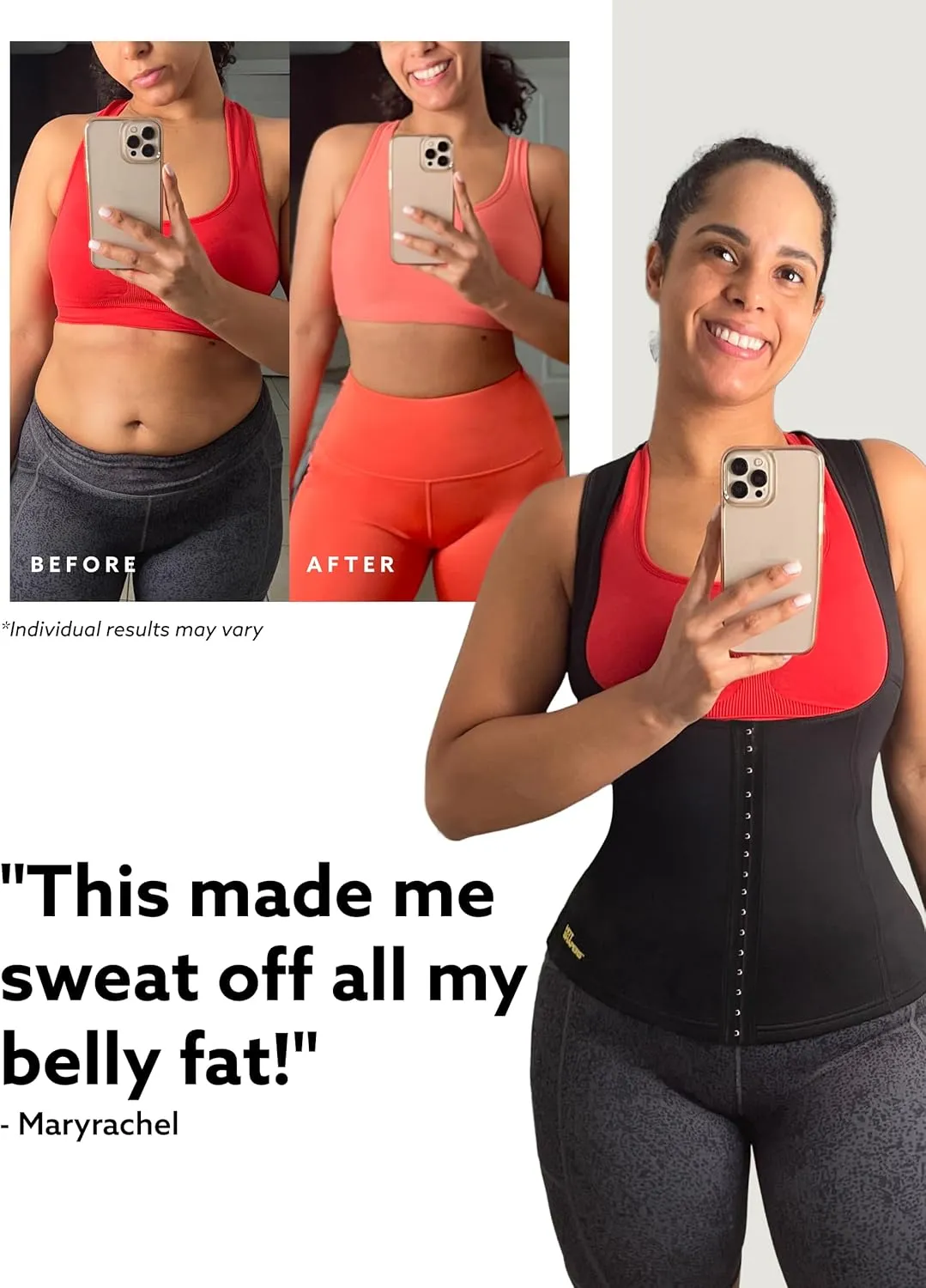 HOT SHAPERS Women’s Waist Cincher - Compression & Sweat-Enhancing trainer for Waist Slimming & Tummy Control