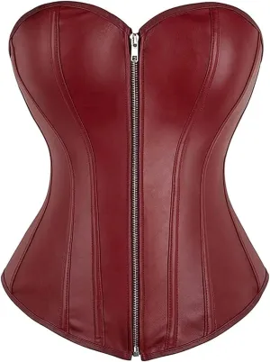 ICEGIA Women's Heavy Duty Corset Double Steel Boned Waist Trainer Corsets Underbust Body Shaper