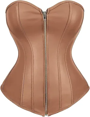 ICEGIA Women's Heavy Duty Corset Double Steel Boned Waist Trainer Corsets Underbust Body Shaper