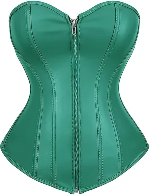 ICEGIA Women's Heavy Duty Corset Double Steel Boned Waist Trainer Corsets Underbust Body Shaper