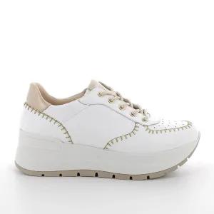 Igi & Co. Leather Wedge Lace-up 7661422-WHITE