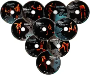 INSANITY Base Kit - DVD Workout, 60 Day Total Body Conditioning Program, Home Gym Bodyweight Exercise Program, No Workout Equipment Needed, 10 DVDs