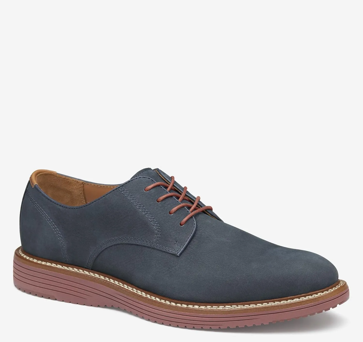 Johnston & Murphy Upton Plain Toe Men’s Shoe, Business Casual Men’s Dress Shoes, Comfortable Leather Shoes for Men