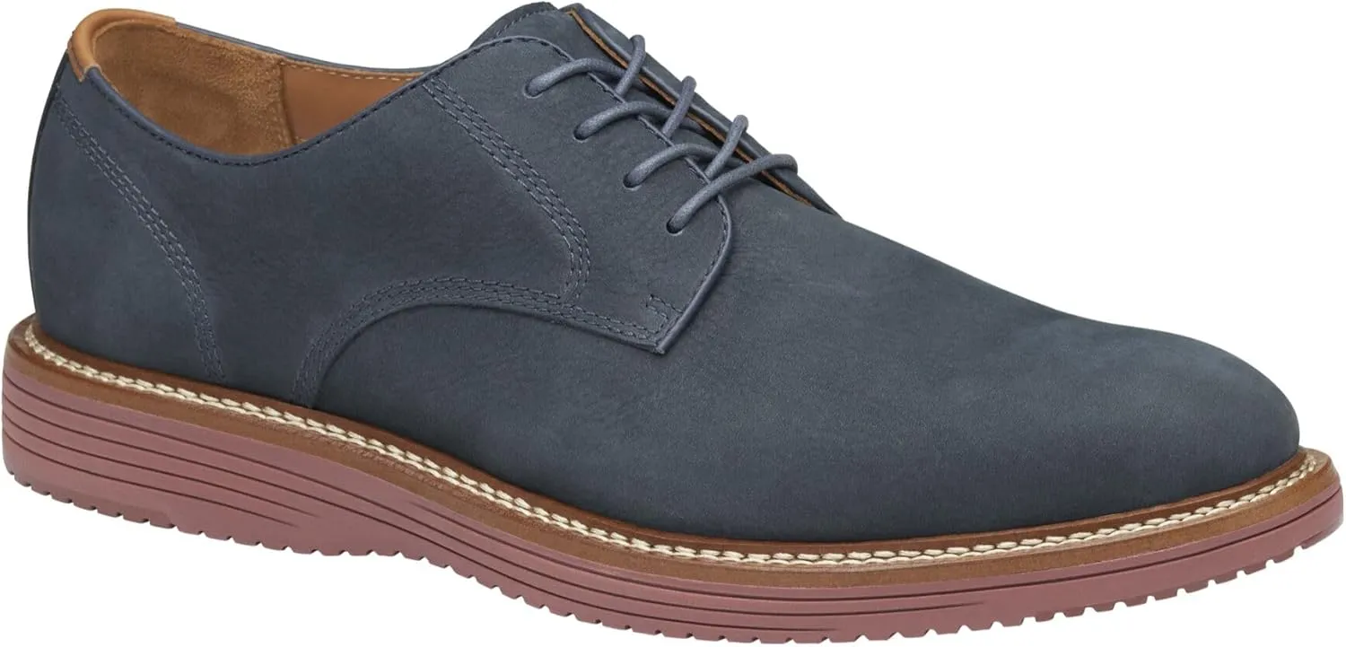 Johnston & Murphy Upton Plain Toe Men’s Shoe, Business Casual Men’s Dress Shoes, Comfortable Leather Shoes for Men