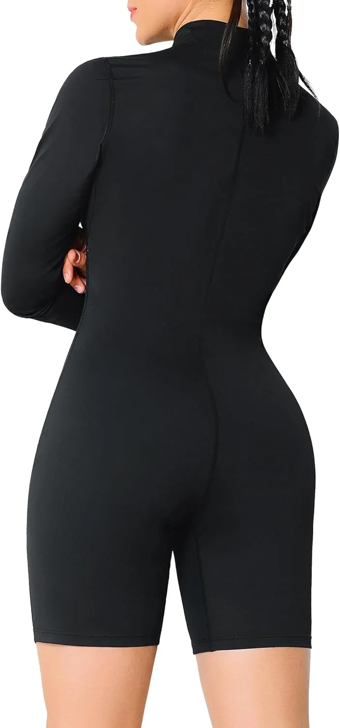 Junlan Sauna Suit Women Waist Trainers for Women Full Body Sauna Sweat Suit