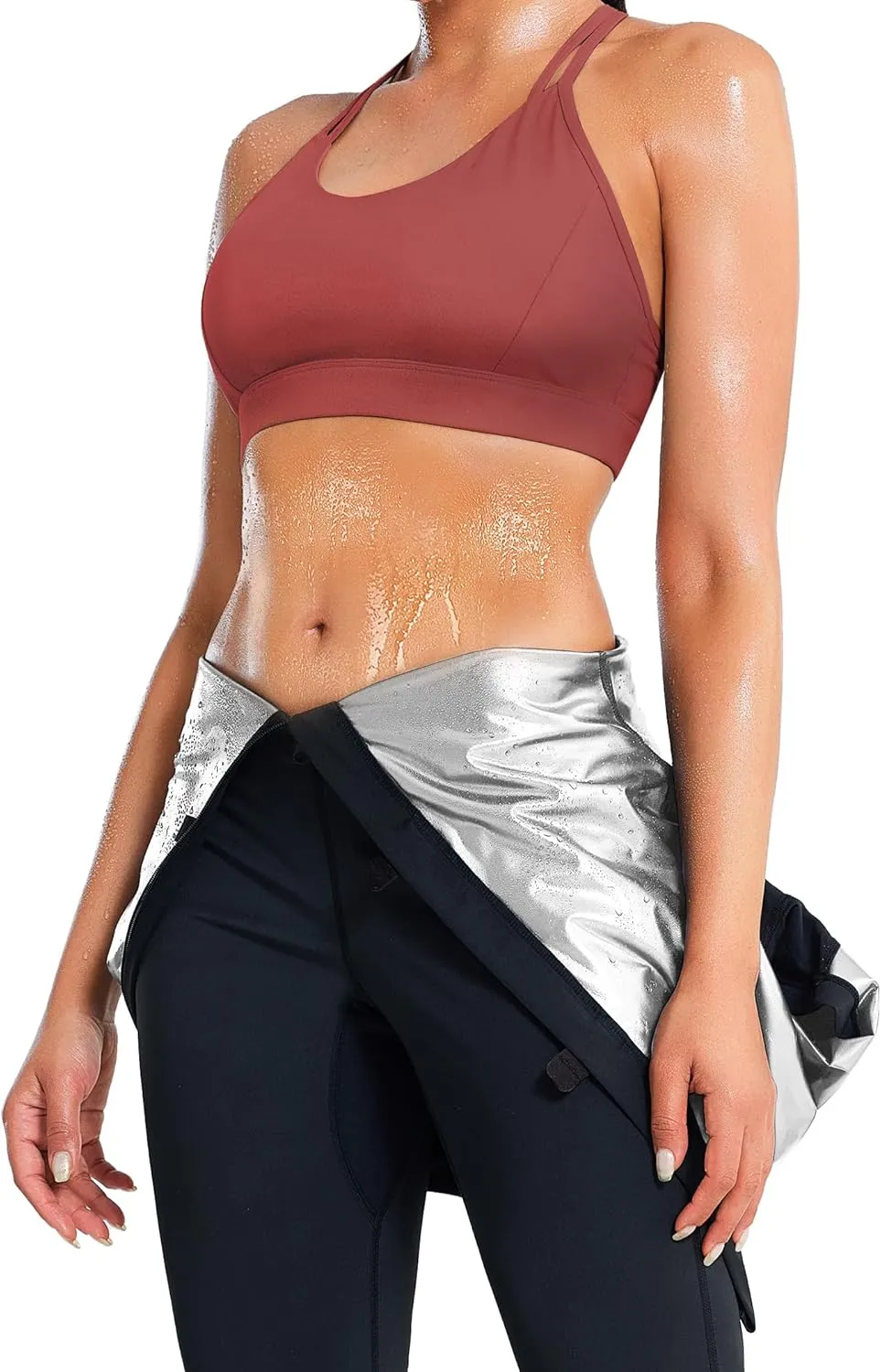 Junlan Sauna Suit Women Waist Trainers for Women Full Body Sauna Sweat Suit