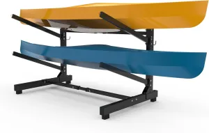 Kayak Stand for 2/3, Small Portable Racks for Kayaks,kayak racks for outdoor storage, Aluminum Standing Rack for Canoe Boat Surfboard Indoor Outdoor-300lb Capacity