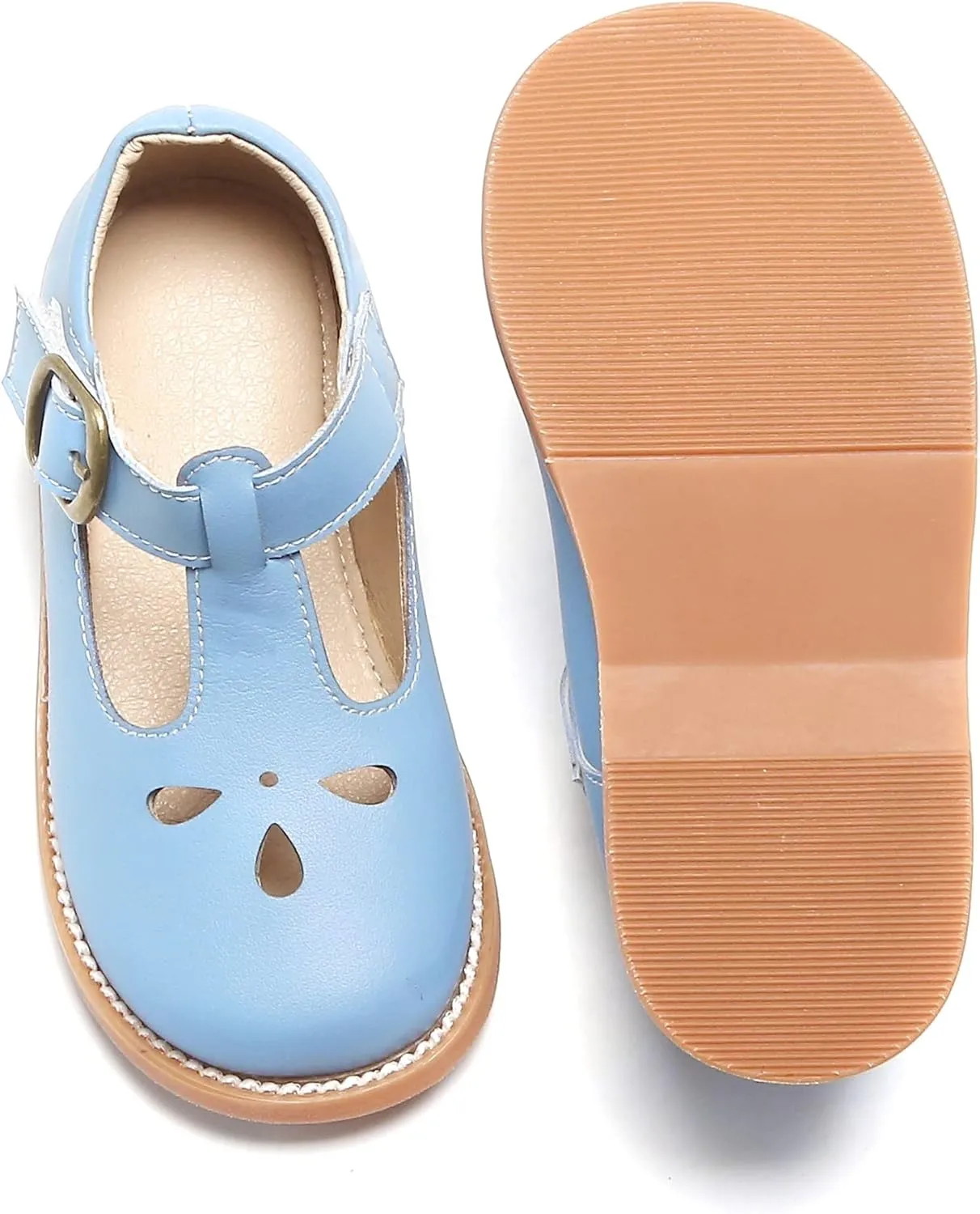 Kiderence Toddler Little Girls Mary Jane Dress Shoes School Oxford for Girls Flats