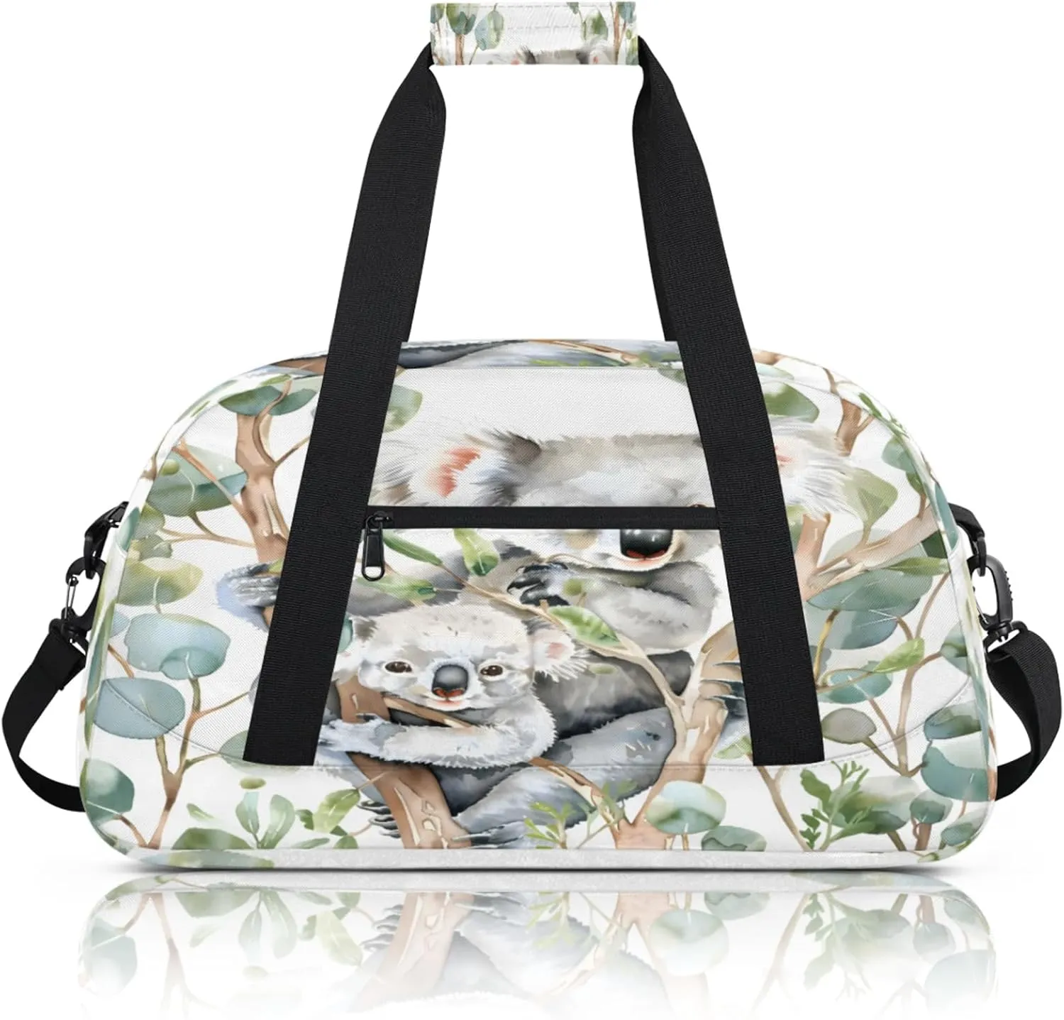 Koala Small Gym Bag 18 inch Carry On Duffel Bag for Weekender Travel Sports Workout Yoga Gymnastics Dance Ballet