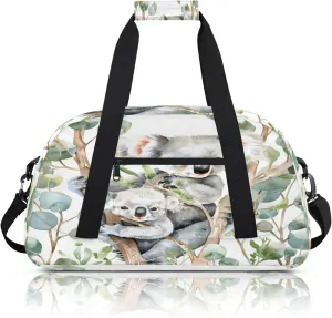 Koala Small Gym Bag 18 inch Carry On Duffel Bag for Weekender Travel Sports Workout Yoga Gymnastics Dance Ballet