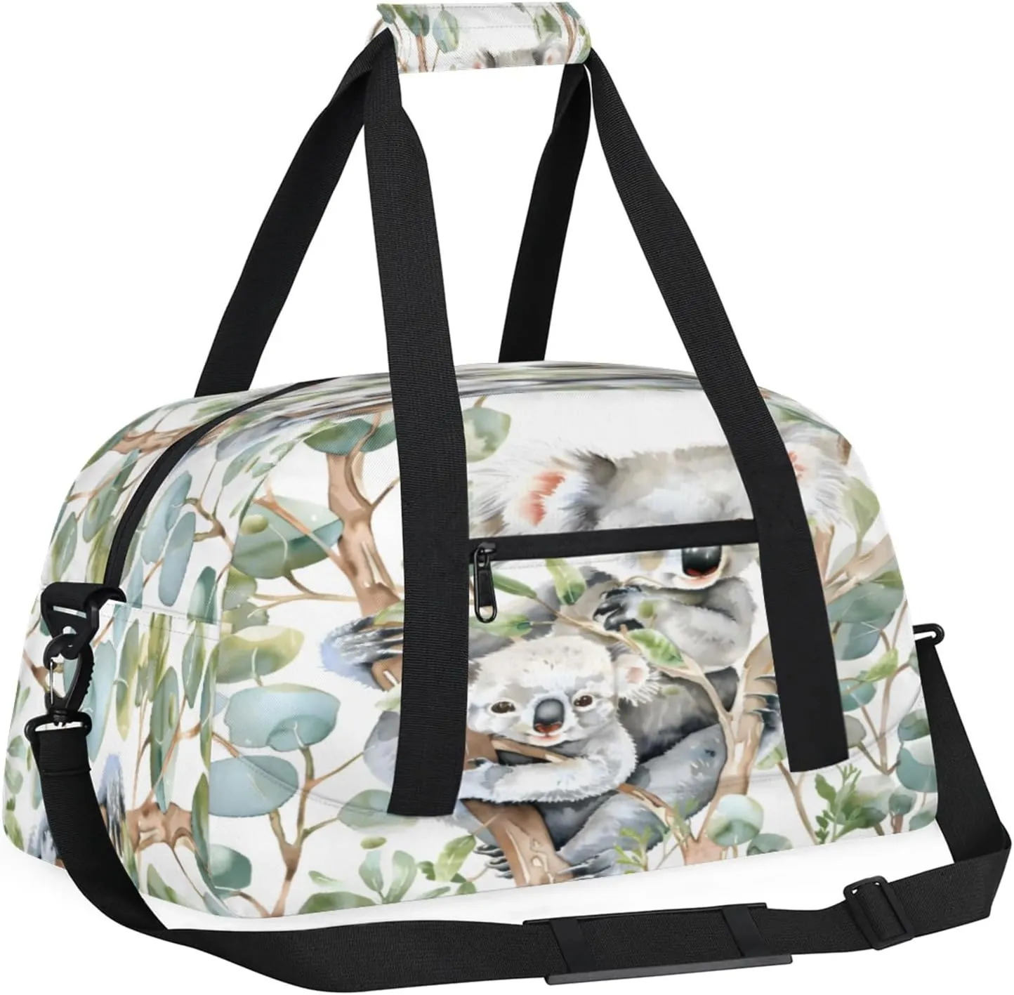 Koala Small Gym Bag 18 inch Carry On Duffel Bag for Weekender Travel Sports Workout Yoga Gymnastics Dance Ballet