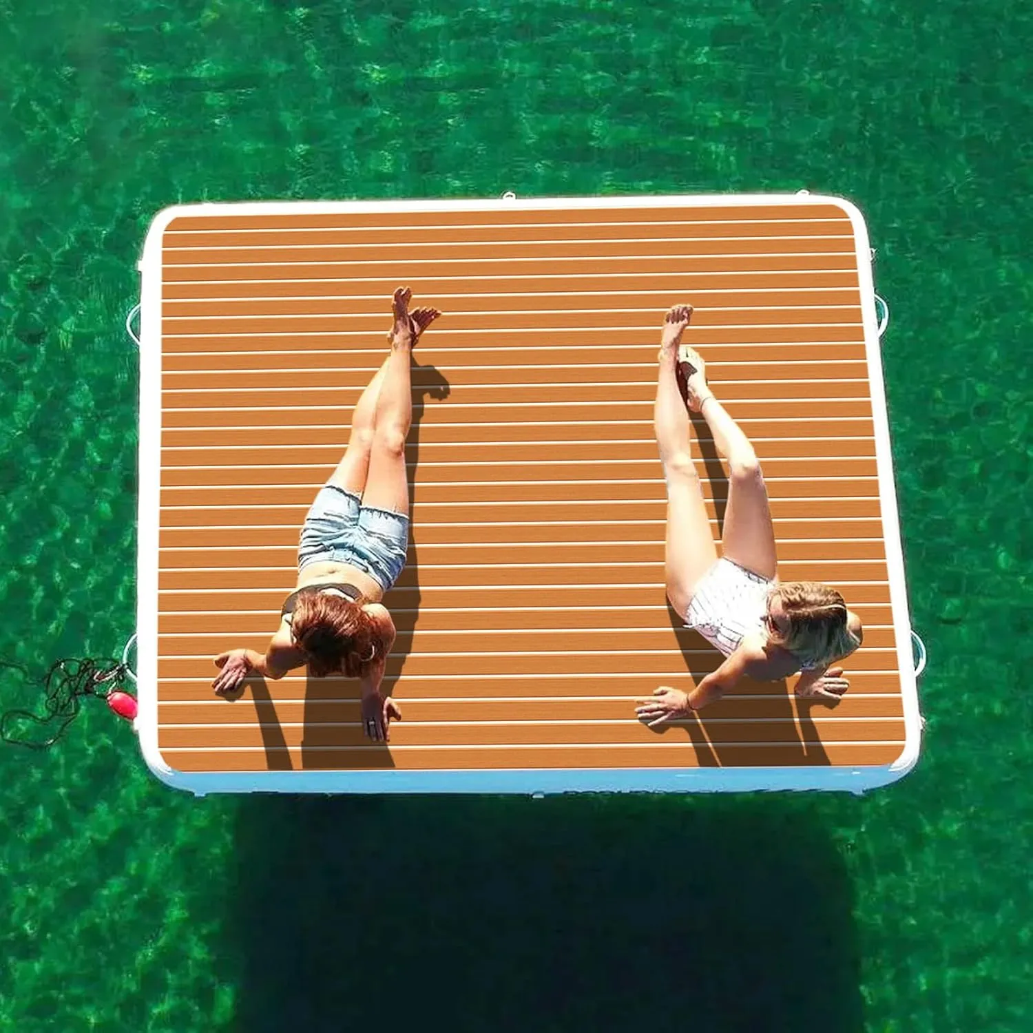 KXKZREN Large Size Faux Teak Boat Flooring 7.87'x7.87' / 5.9'x7.87' EVA Foam Marine Boat Decking Floor Self-Adhesive Flooring Sheet for Boats Yacht Pontoon Motorboat Swim Platform