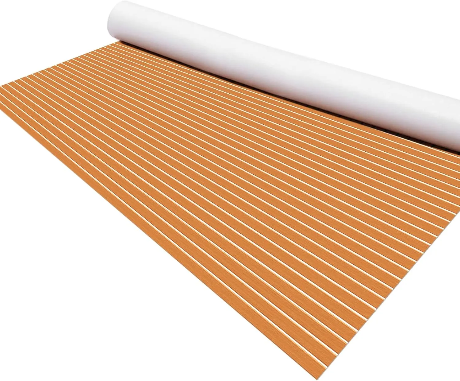 KXKZREN Large Size Faux Teak Boat Flooring 7.87'x7.87' / 5.9'x7.87' EVA Foam Marine Boat Decking Floor Self-Adhesive Flooring Sheet for Boats Yacht Pontoon Motorboat Swim Platform