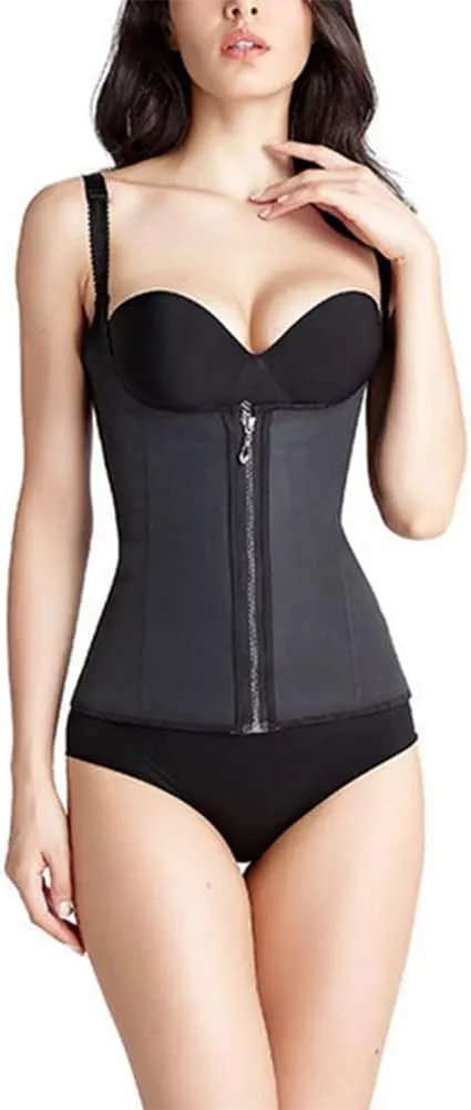 Latex Adjustable Belly Tucked Waist Trainer Push Up Vest Tummy Belly Girdle Body Shaper