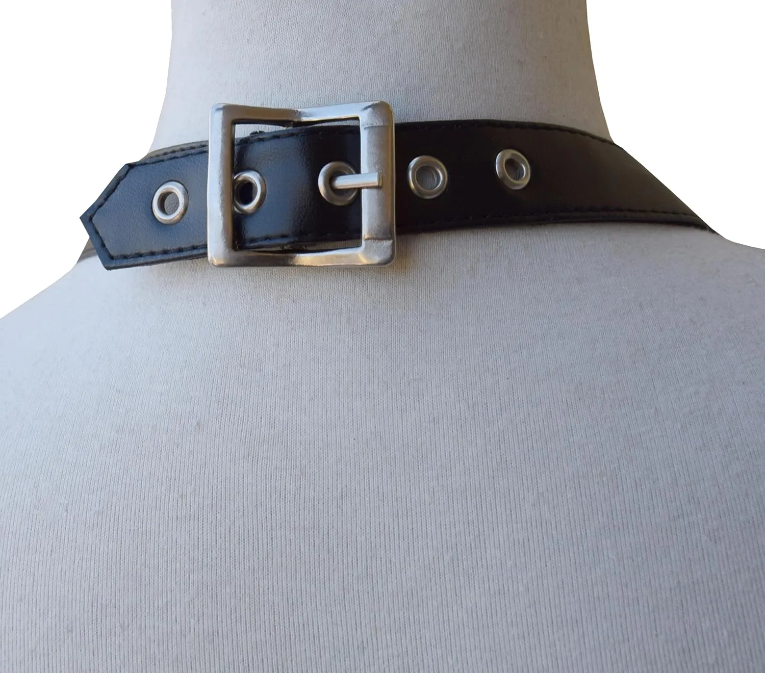 Leather Corset Steampunk Black Studs & Goth Style Buckle Closure Waist Trainer Steel Boned Underbust Strap Corset