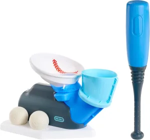 Little Tikes 2-in-1 Pop 'n Pitch Trainer, Outdoor Sports Experience for Boys and Girls Ages 3 
