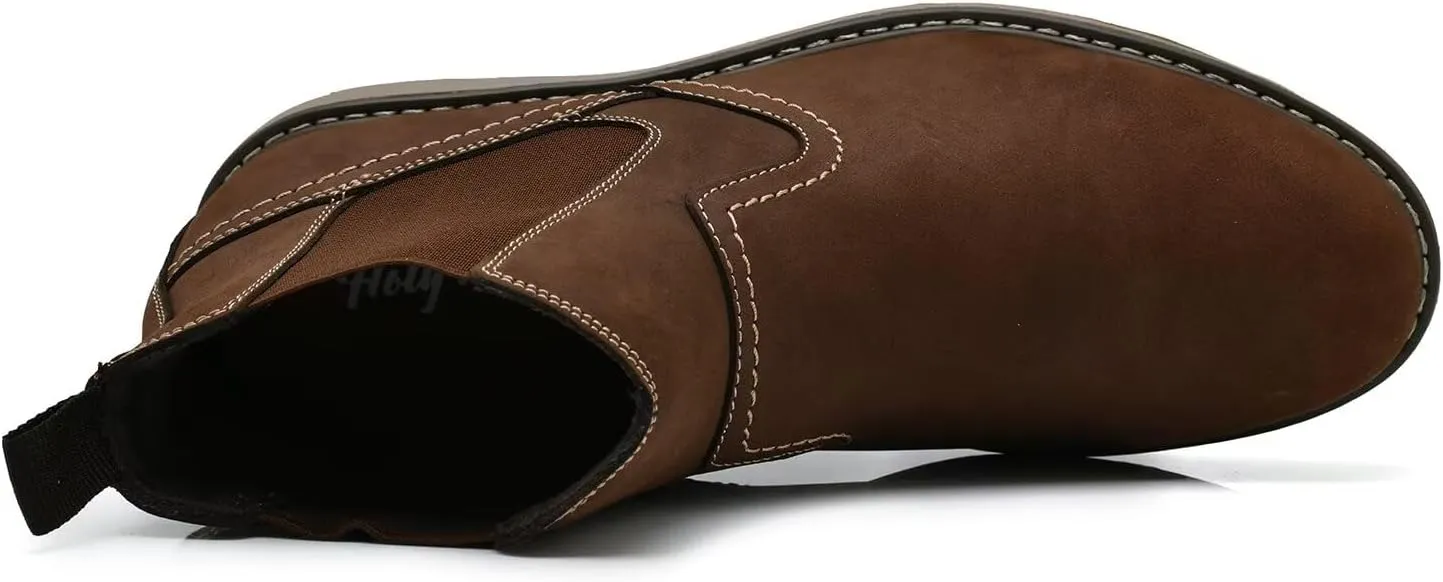 Men's Chukka Boots Genuine Leather Ankle Boot for Men Classic Casual Oxford Style Footwear
