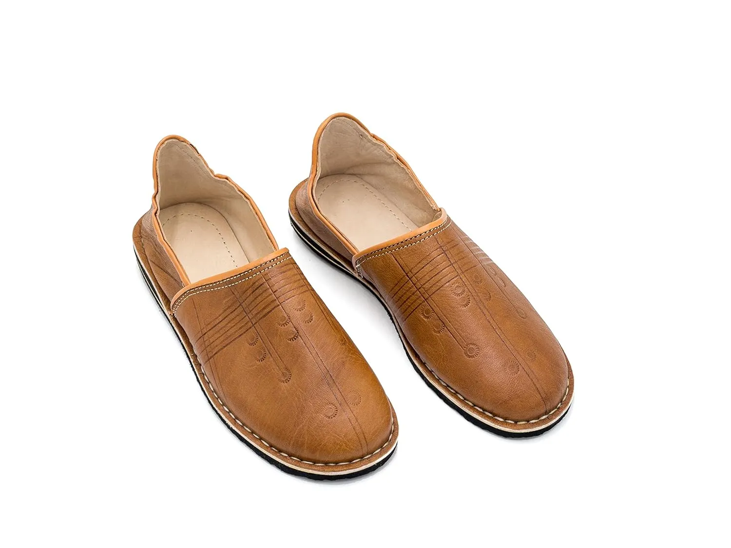 Moroccan babouche shoe, Leather slipper, Unisex Handmade Babouches slippers Dyed With Natural Color, babouche men, babouche women (40 EU, Bleu)