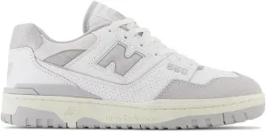 New Balance 550 Men's Shoes, White/Raincloud/Reflection, Size 8