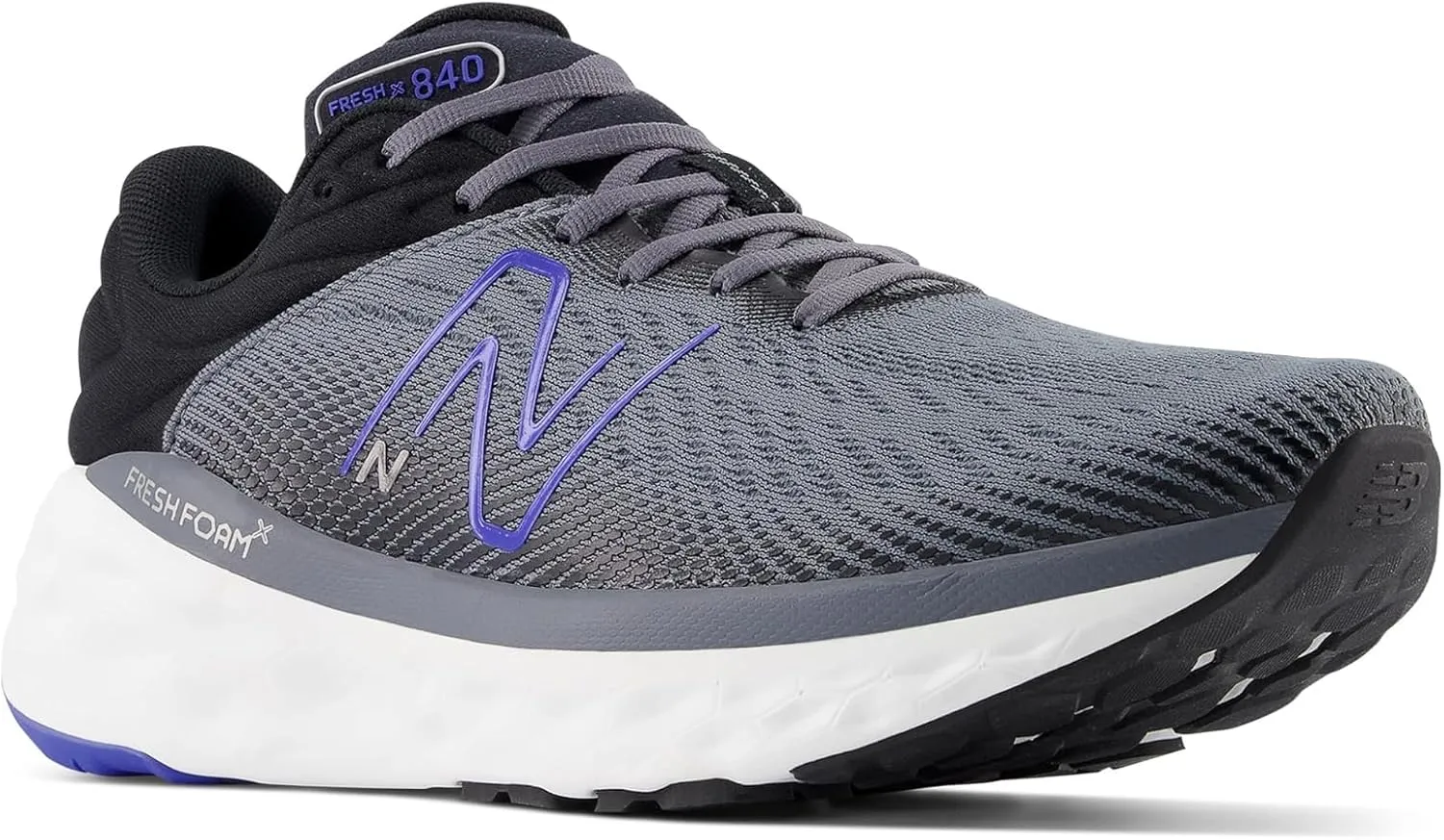 New Balance Men's Fresh Foam X 840f V1 Running Shoe, Castlerock/Marine Blue/Black, 8 X-Wide