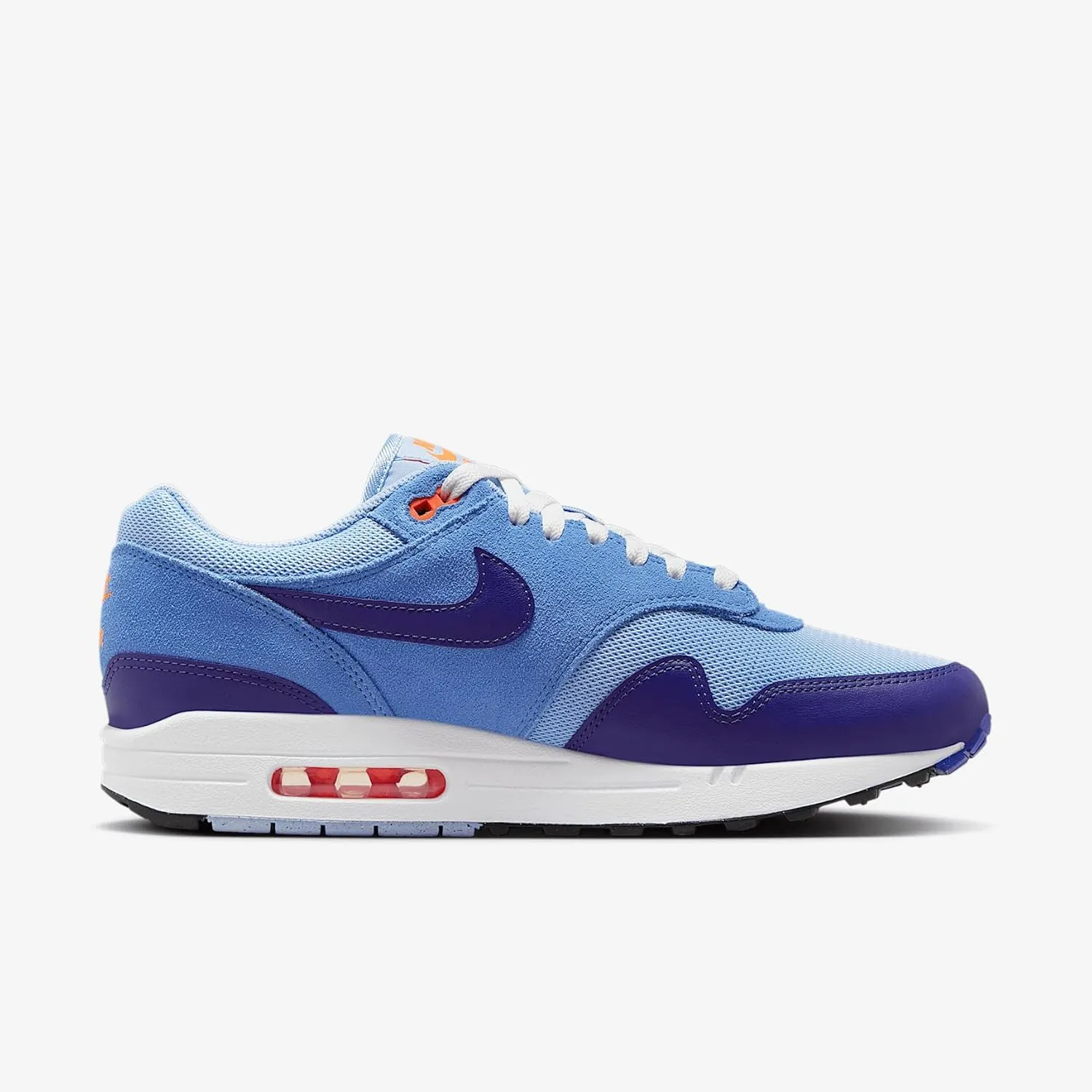 Nike Air Max 1 Essential Men's Shoes (FZ5808-400, Psychic Blue/Hyper Pink/University Blue)