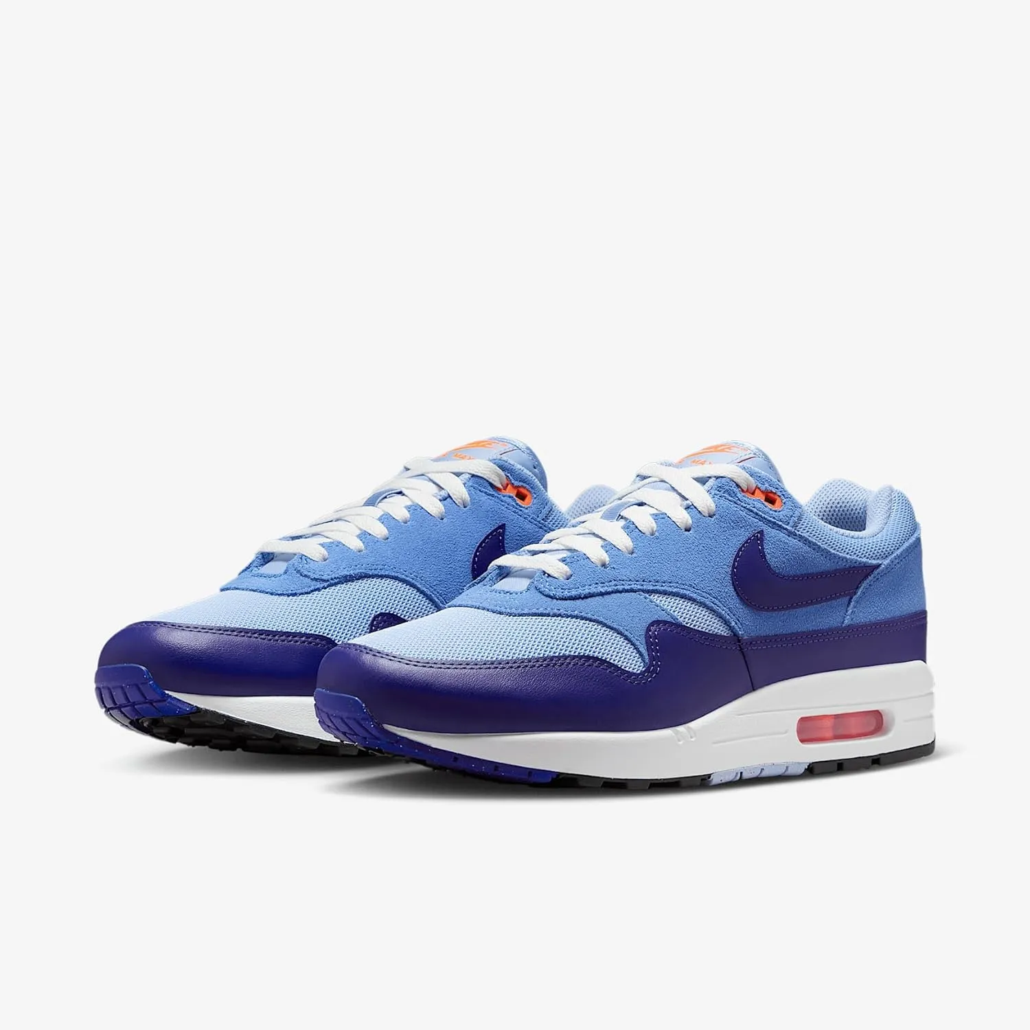 Nike Air Max 1 Essential Men's Shoes (FZ5808-400, Psychic Blue/Hyper Pink/University Blue)