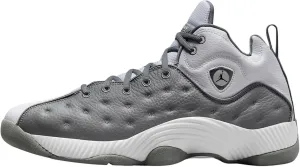 Nike Men's Jordan Jumpman Team II Basketball Shoe, White/Black/Cool Grey, 7.5 US