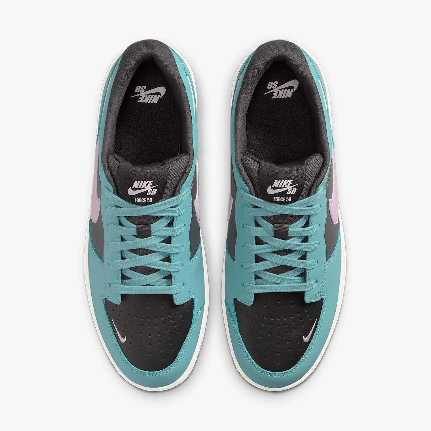 Nike SB Force 58 Premium Skate Shoes (DV5476-400, Denim Turquoise/Dark Smoke Grey)
