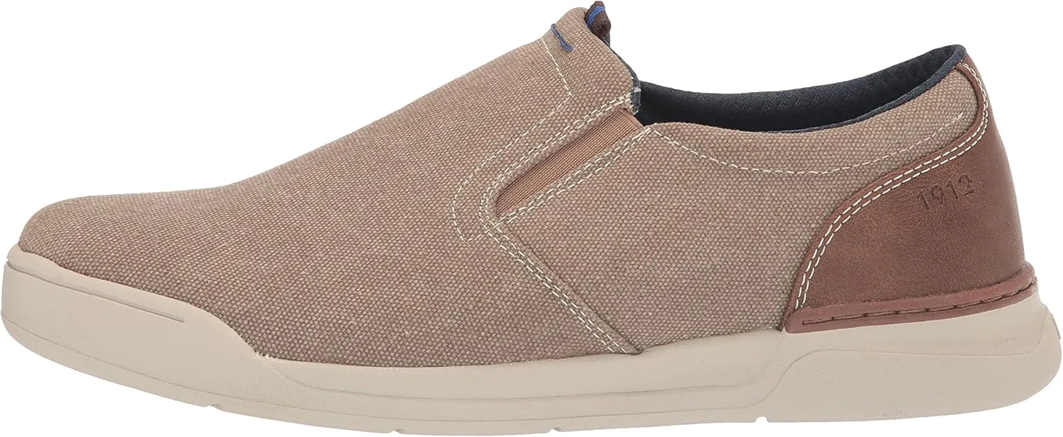 Nunn Bush Men's Kore Tour Canvas Plain Toe Slip-on Athletic Style Sneaker Loafer