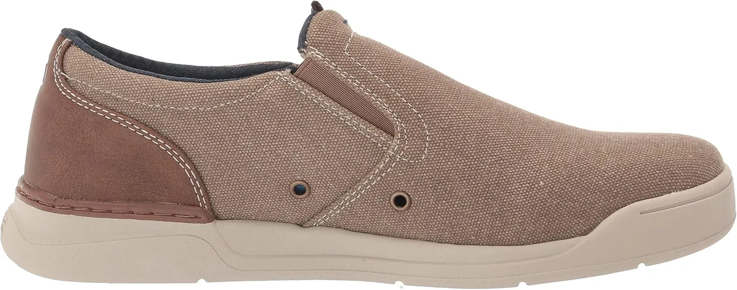 Nunn Bush Men's Kore Tour Canvas Plain Toe Slip-on Athletic Style Sneaker Loafer