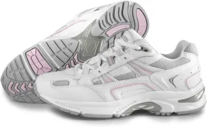 Orthaheel Women's Action Walker Shoes White/pink, size 6.5