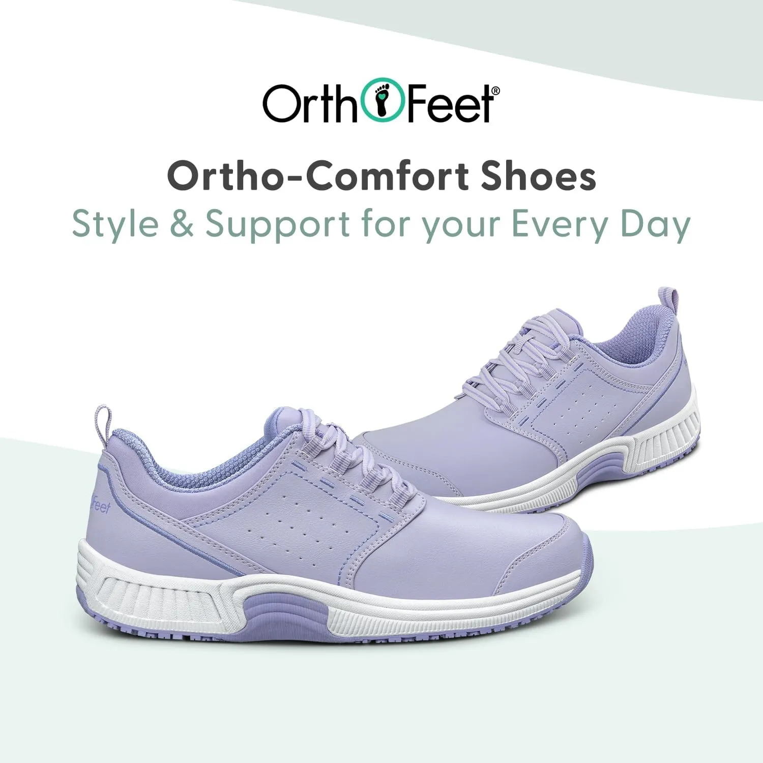 Orthofeet Women's Orthopedic Leather Talya Nurse Shoes