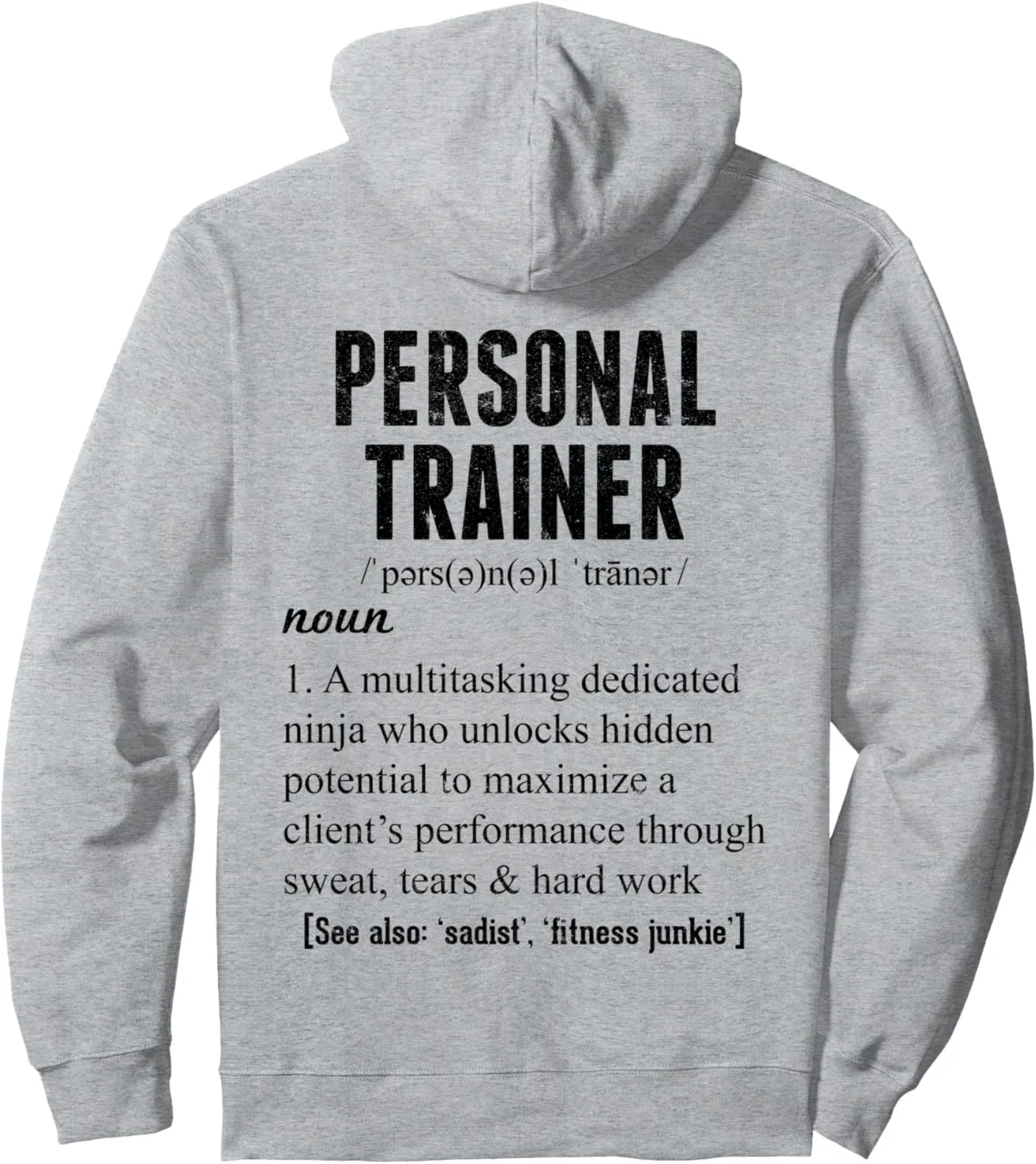 Personal Trainer Definition Hoodie Personal Trainer Gifts