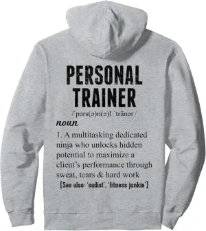 Personal Trainer Definition Hoodie Personal Trainer Gifts