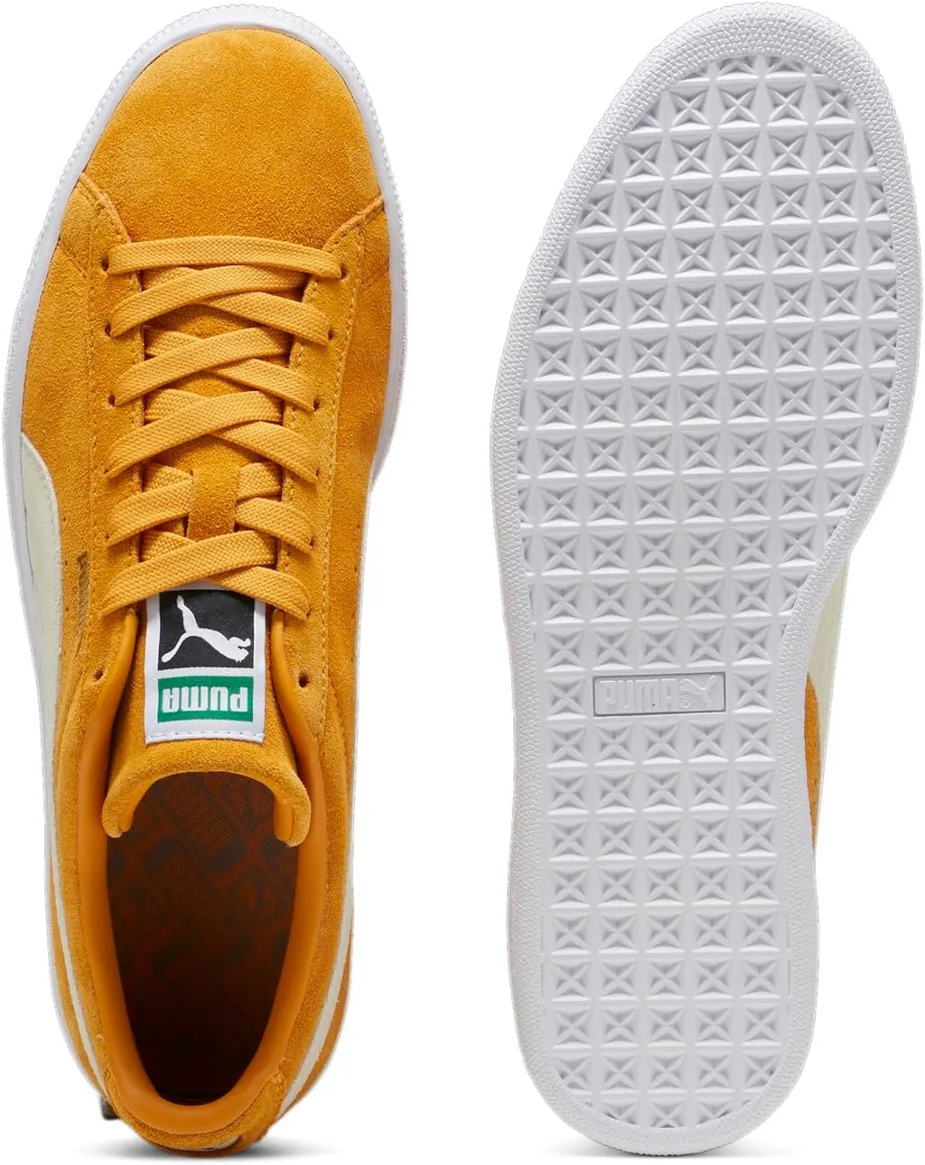 PUMA Mens Suede Classic Xxi Lace Up Sneakers Shoes Casual - Yellow