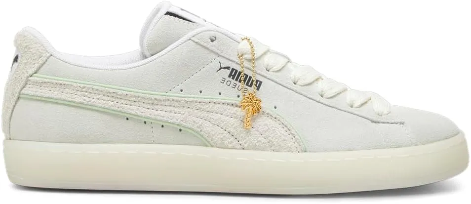 PUMA Mens Suede Palm Tree Crew Lace Up Sneakers Shoes Casual - White - Size 11.5 M