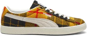 Puma Mens Suede VTG Harris Tweed Lace Up Sneakers Shoes Casual - Black, Yellow - Size 7.5 M, 39321902
