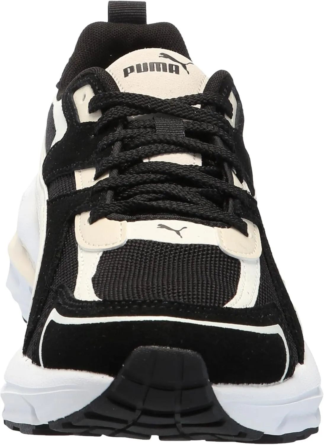 PUMA Women's Hypnotic Leather Shoes, Black-Warm White-Alpine Snow, 7