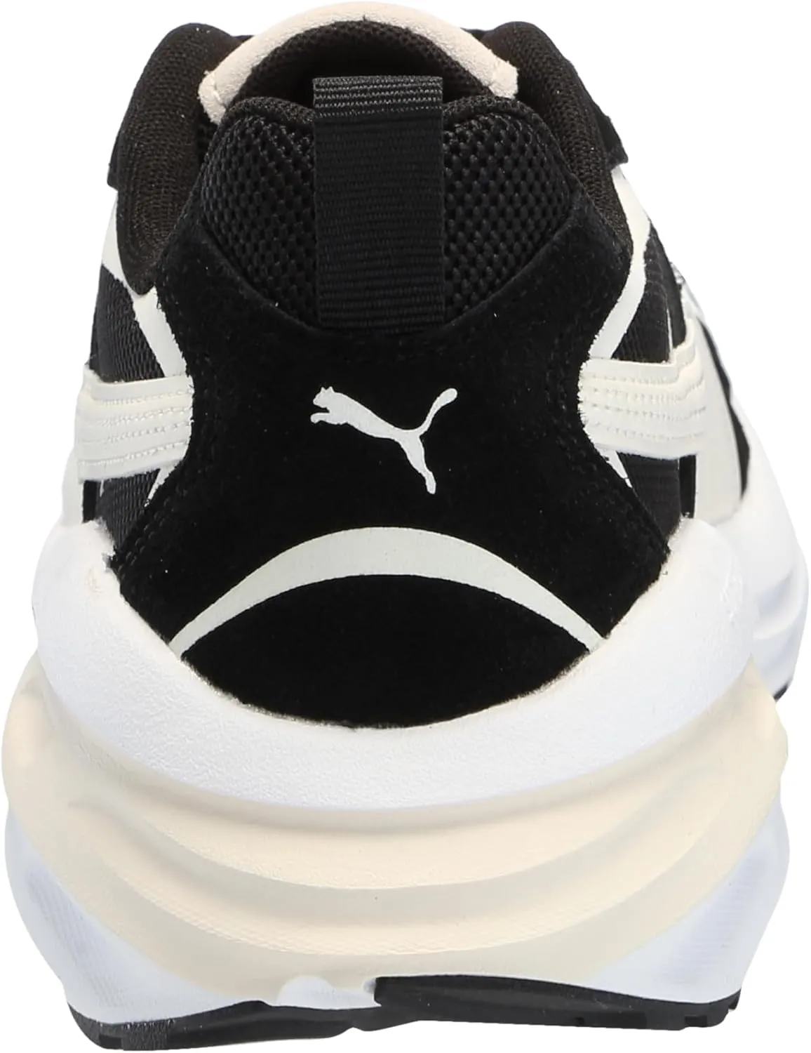 PUMA Women's Hypnotic Leather Shoes, Black-Warm White-Alpine Snow, 7